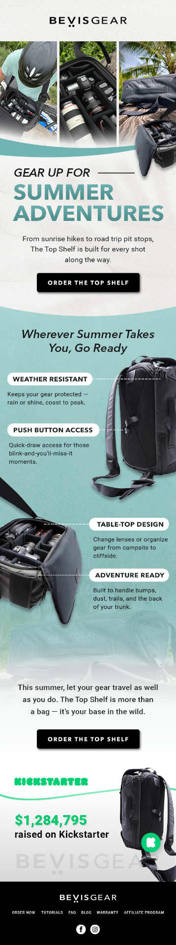 Bevis Gear email template