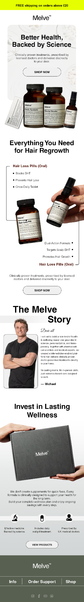 Melve email template